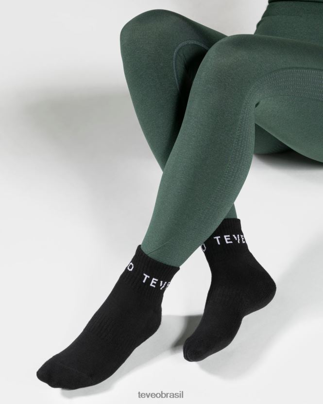 roupas mulheres TEVEO FJ4TZV272 meias de tornozelo (2 unidades) preto