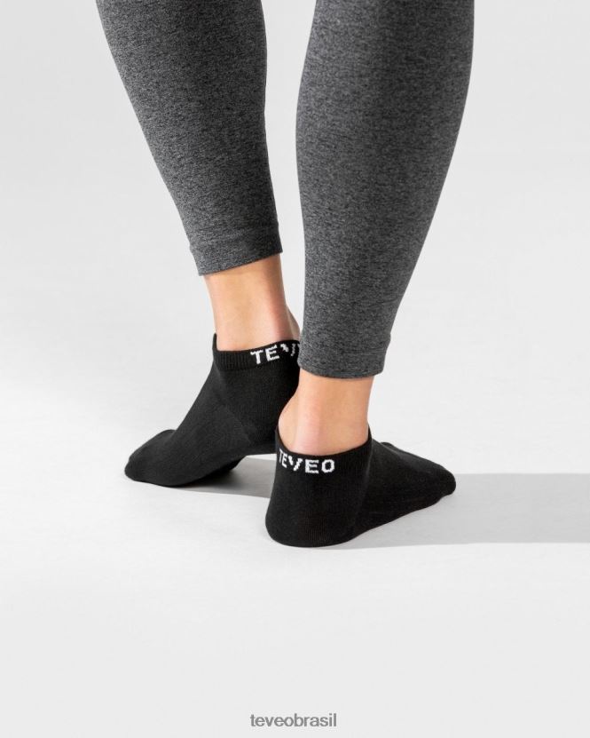 roupas mulheres TEVEO FJ4TZV276 meias tênis (2 peças) preto