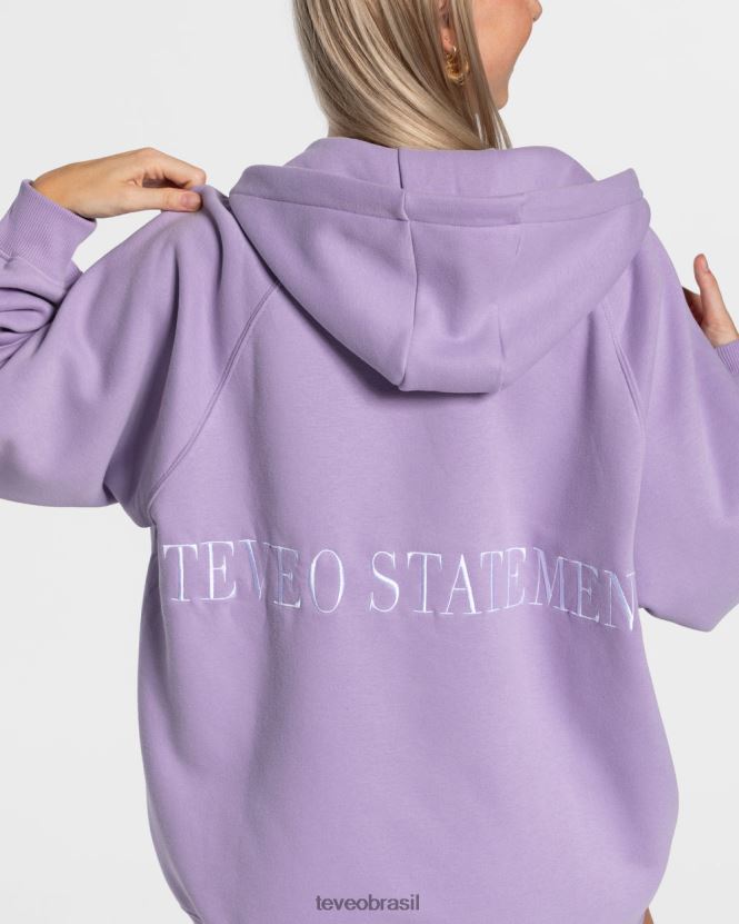 roupas mulheres TEVEO FJ4TZV22 declaração jaqueta oversized lilás