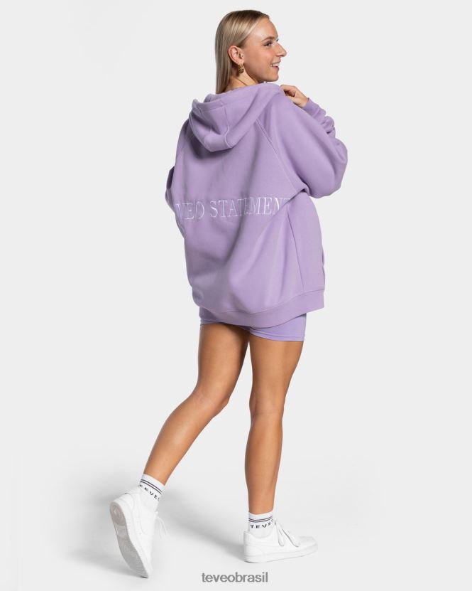 roupas mulheres TEVEO FJ4TZV22 declaração jaqueta oversized lilás