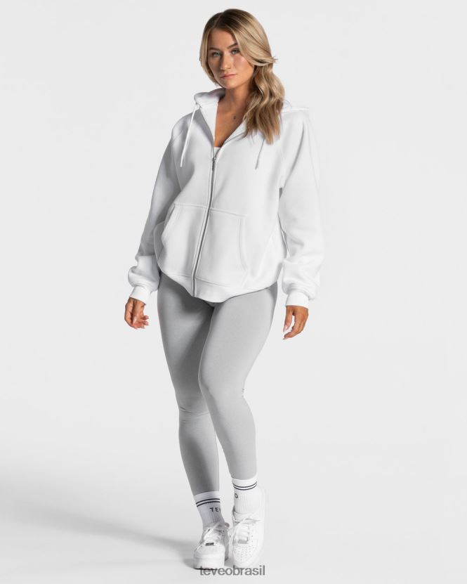 roupas mulheres TEVEO FJ4TZV33 declaração jaqueta oversized branco
