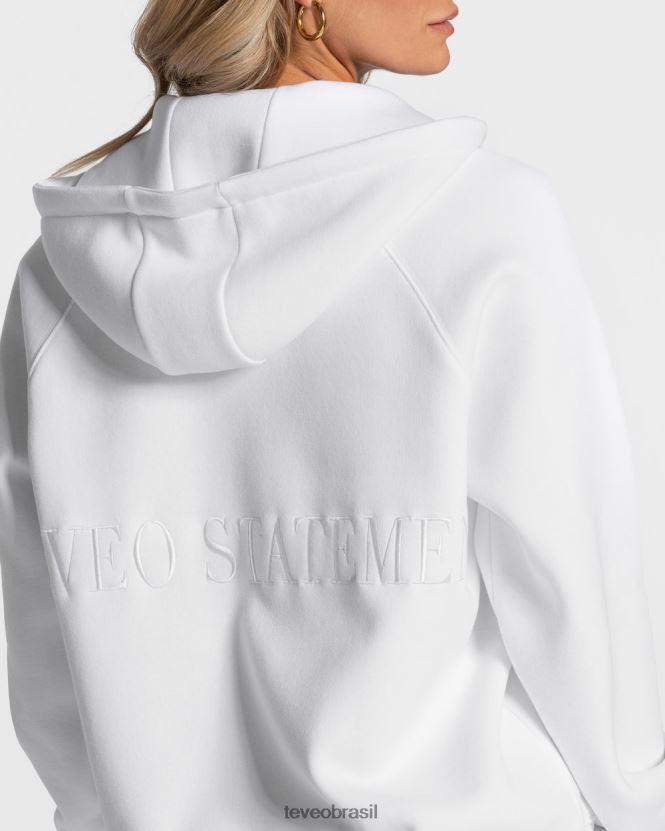 roupas mulheres TEVEO FJ4TZV33 declaração jaqueta oversized branco