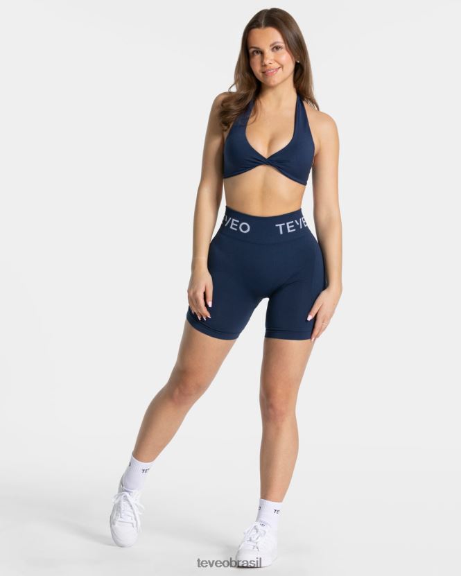 roupas mulheres TEVEO FJ4TZV294 assinatura torcida bh azul escuro
