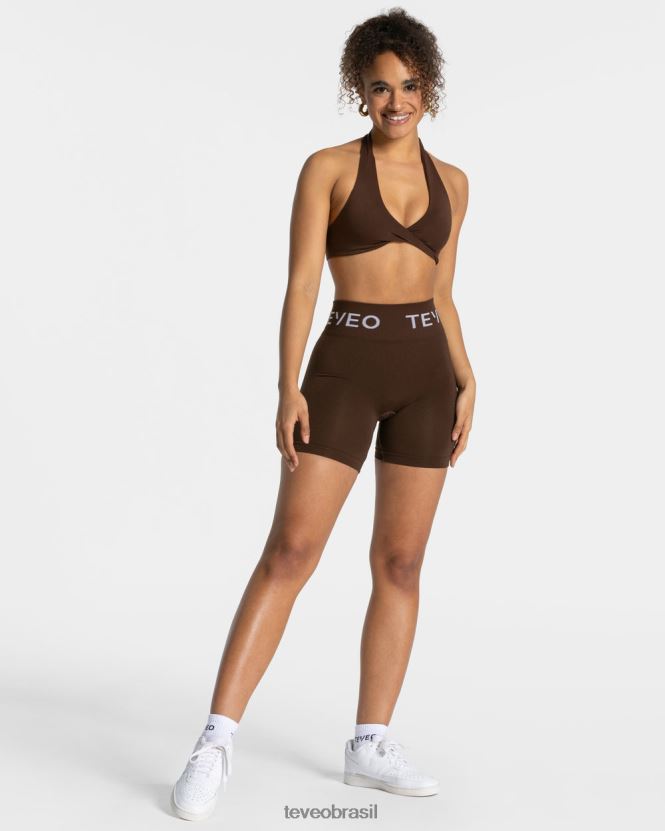 roupas mulheres TEVEO FJ4TZV298 assinatura torcida bh marrom escuro