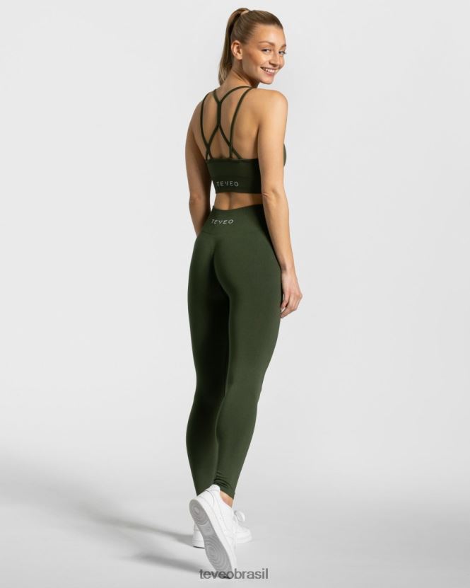 roupas mulheres TEVEO FJ4TZV337 elástico atemporal bh cáqui