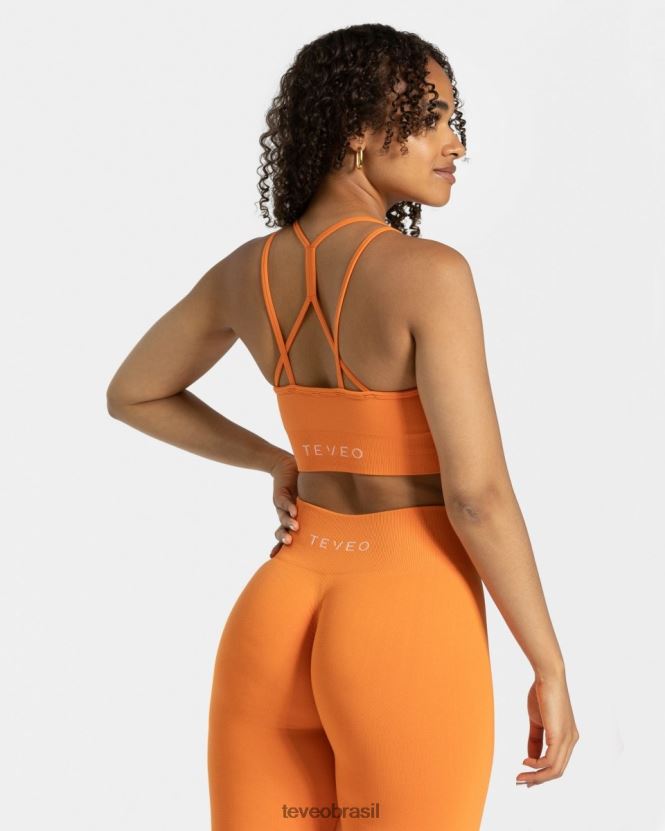roupas mulheres TEVEO FJ4TZV339 elástico atemporal bh laranja