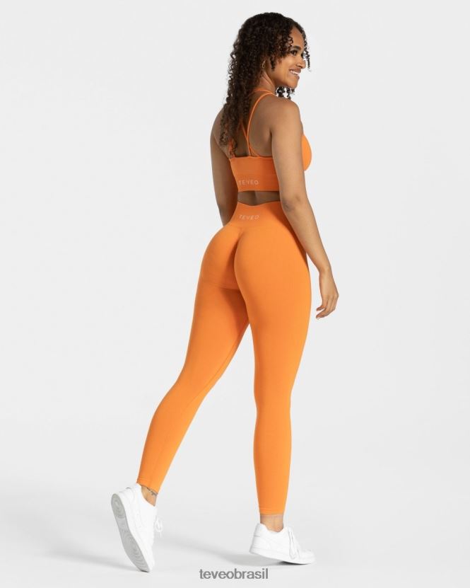 roupas mulheres TEVEO FJ4TZV339 elástico atemporal bh laranja
