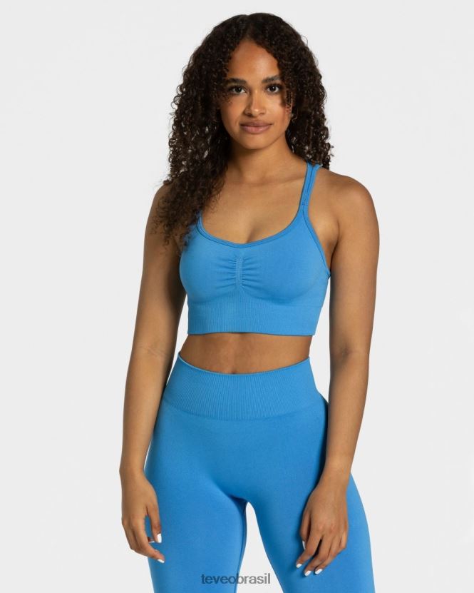 roupas mulheres TEVEO FJ4TZV343 elástico atemporal bh verão azul