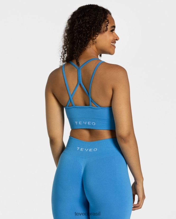 roupas mulheres TEVEO FJ4TZV343 elástico atemporal bh verão azul