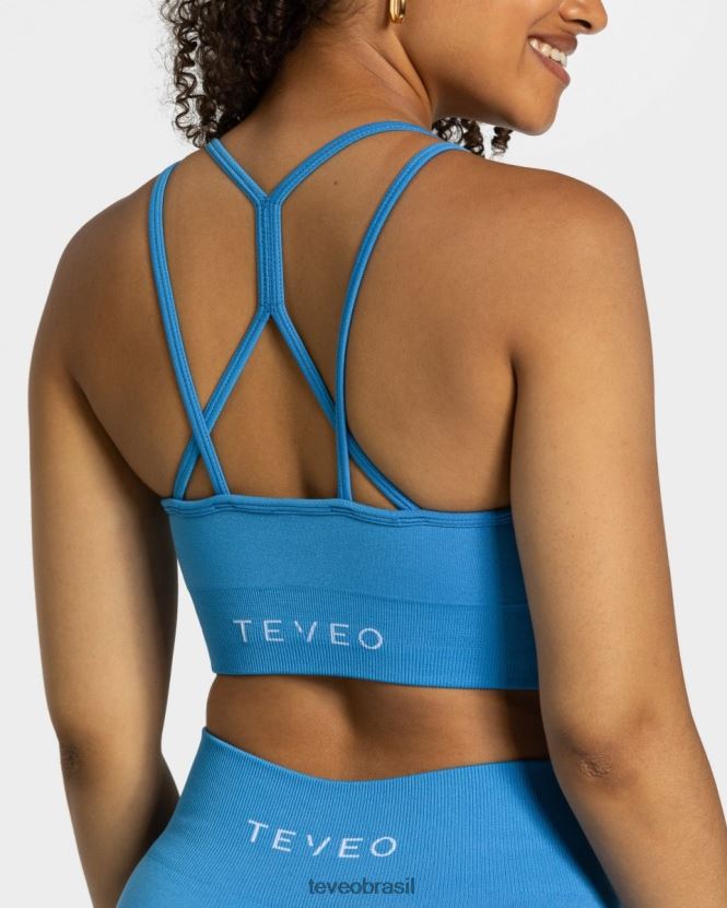 roupas mulheres TEVEO FJ4TZV343 elástico atemporal bh verão azul