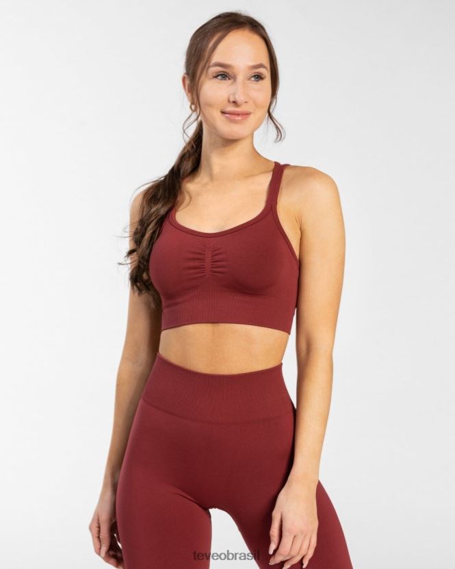 roupas mulheres TEVEO FJ4TZV347 elástico atemporal bh vinho vermelho