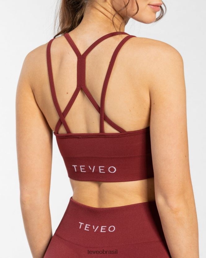 roupas mulheres TEVEO FJ4TZV347 elástico atemporal bh vinho vermelho