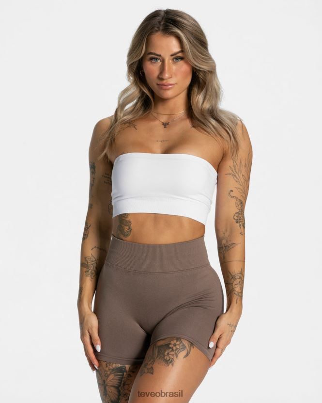 roupas mulheres TEVEO FJ4TZV353 bandeau do dia a dia bh branco