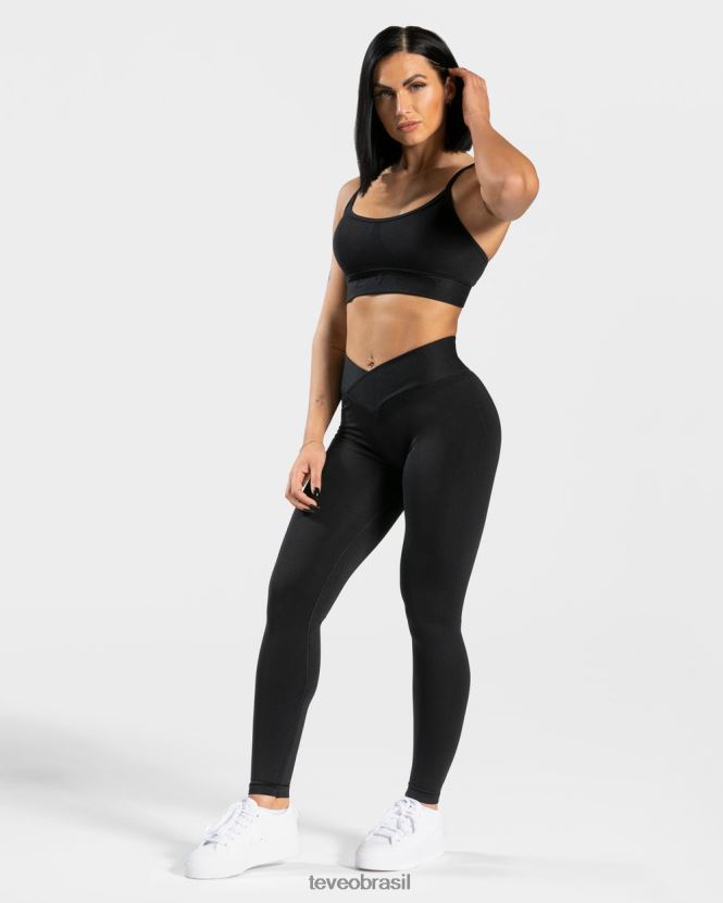 roupas mulheres TEVEO FJ4TZV363 formato de v bh preto