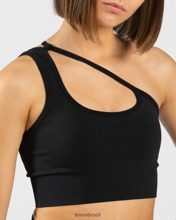 roupas mulheres TEVEO FJ4TZV377 atrevida de um ombro bh preto