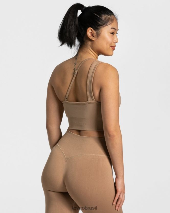 roupas mulheres TEVEO FJ4TZV379 atrevida de um ombro bh bege