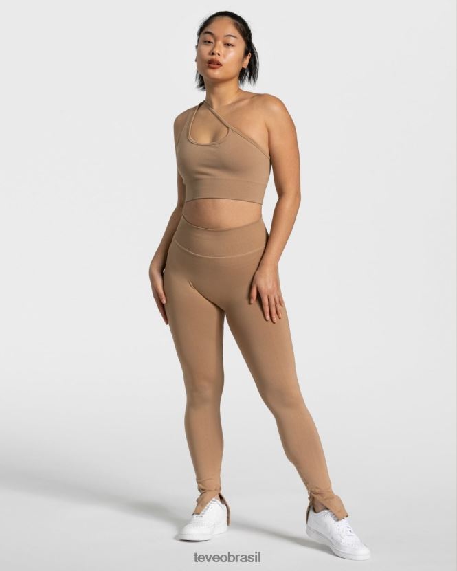 roupas mulheres TEVEO FJ4TZV379 atrevida de um ombro bh bege