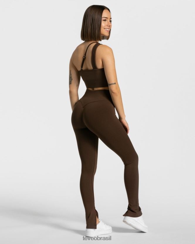 roupas mulheres TEVEO FJ4TZV380 atrevida de um ombro bh marrom