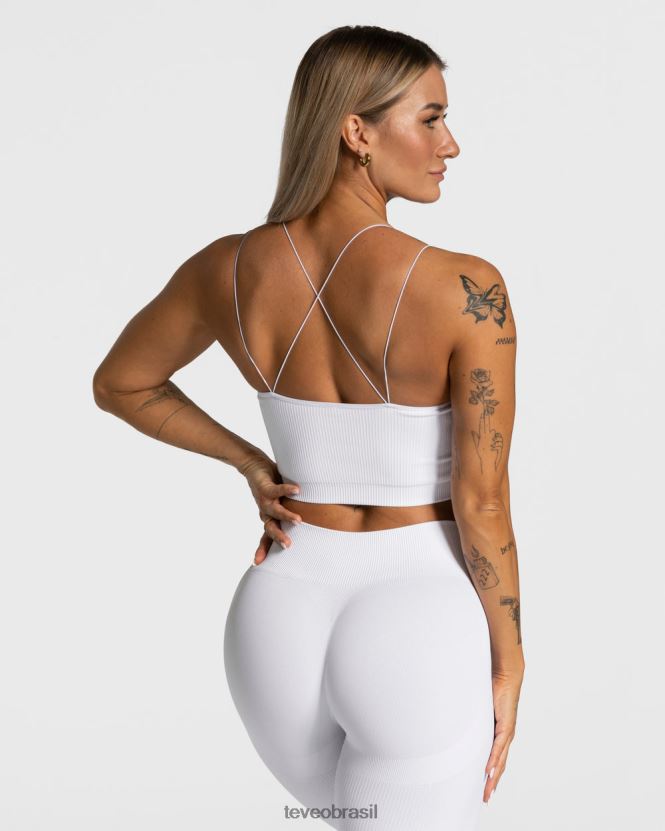 roupas mulheres TEVEO FJ4TZV414 top de alça elegante branco