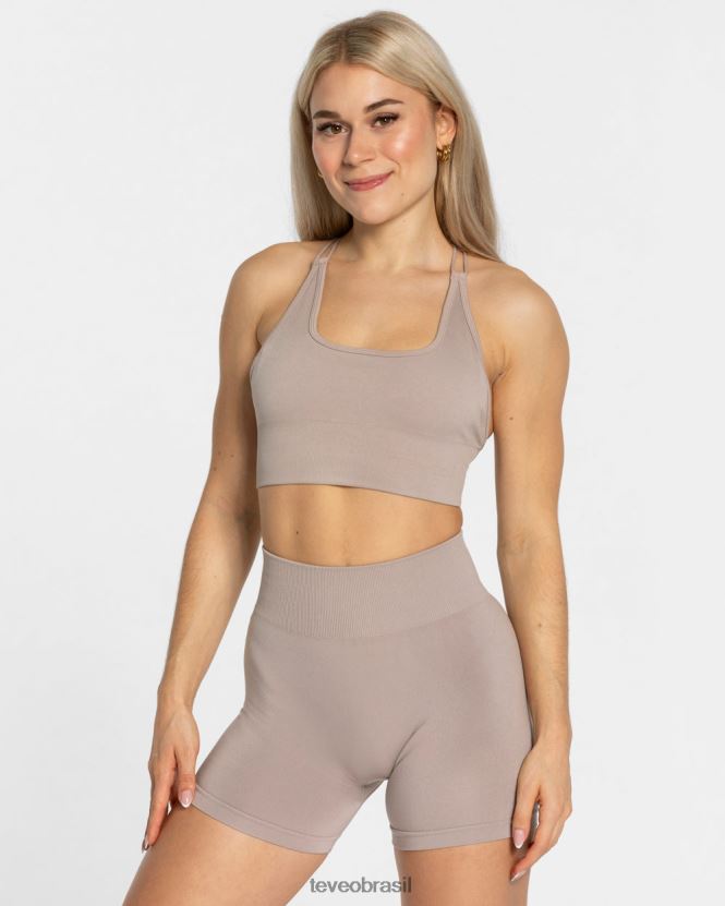 roupas mulheres TEVEO FJ4TZV423 top sem costas para o dia a dia pó