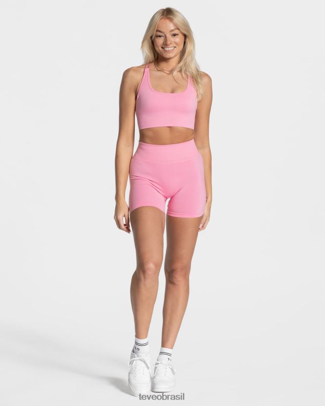 roupas mulheres TEVEO FJ4TZV427 top sem costas para o dia a dia rosa