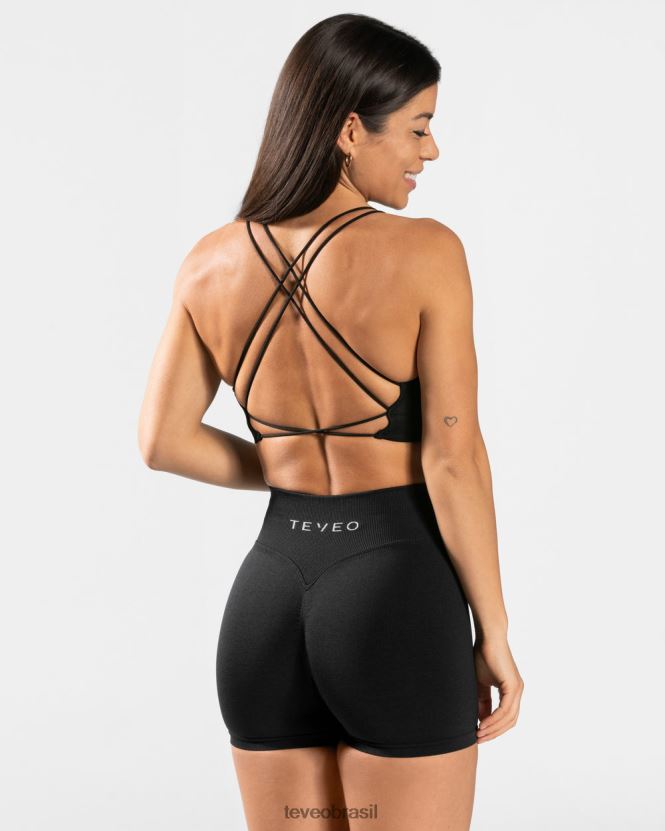roupas mulheres TEVEO FJ4TZV428 top sem costas para o dia a dia preto