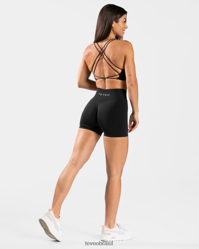 roupas mulheres TEVEO FJ4TZV428 top sem costas para o dia a dia preto