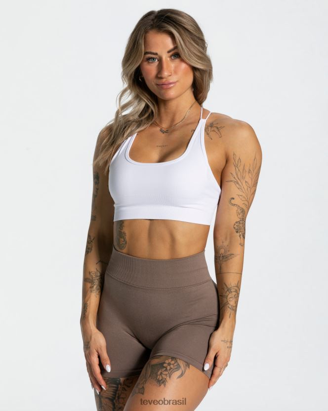 roupas mulheres TEVEO FJ4TZV430 top sem costas para o dia a dia branco