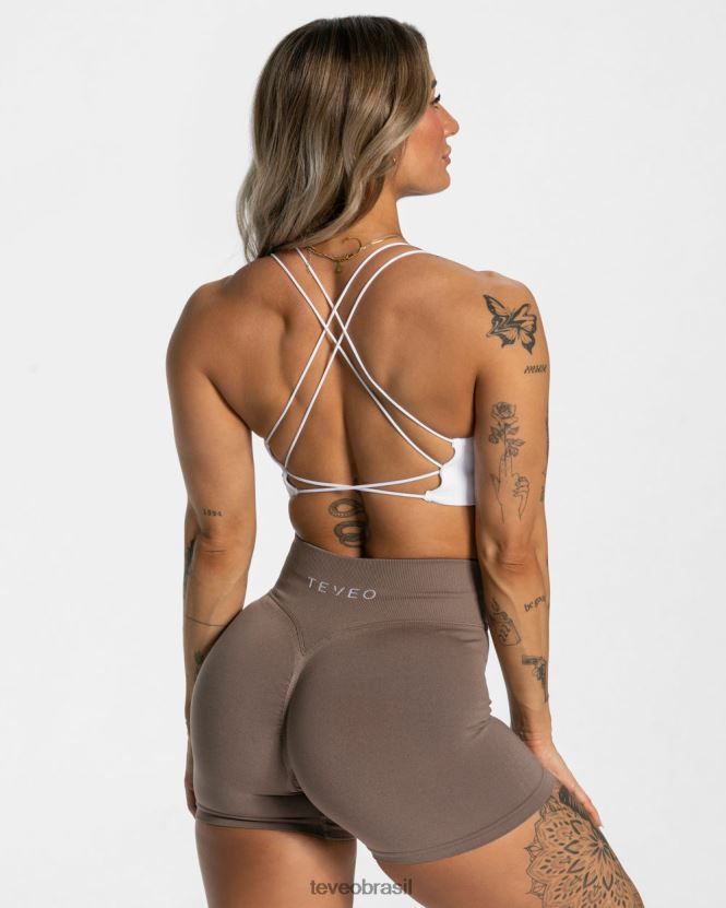 roupas mulheres TEVEO FJ4TZV430 top sem costas para o dia a dia branco