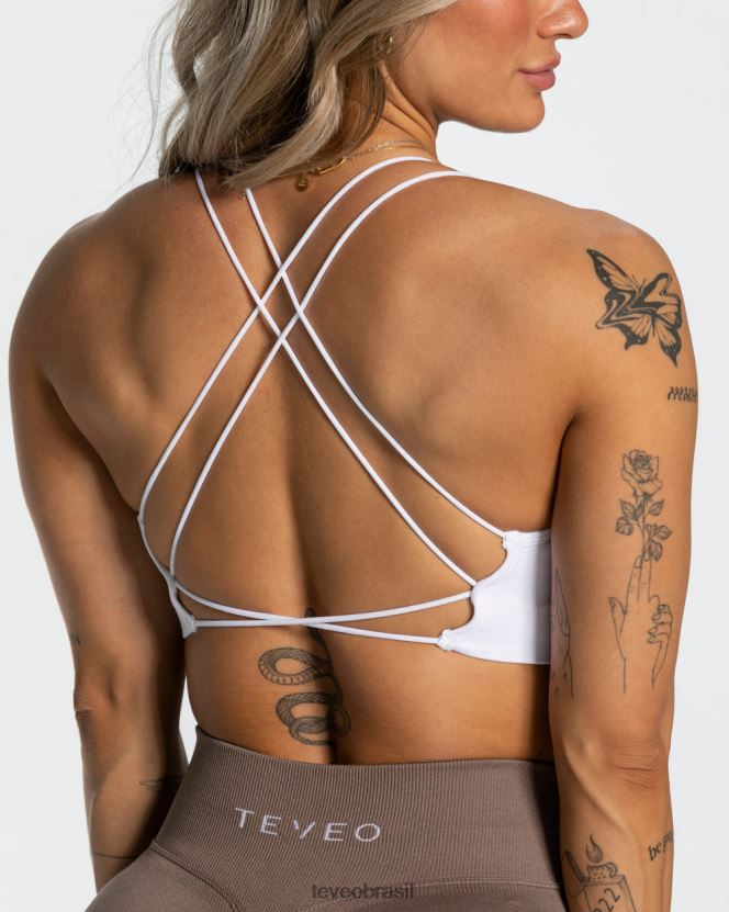 roupas mulheres TEVEO FJ4TZV430 top sem costas para o dia a dia branco