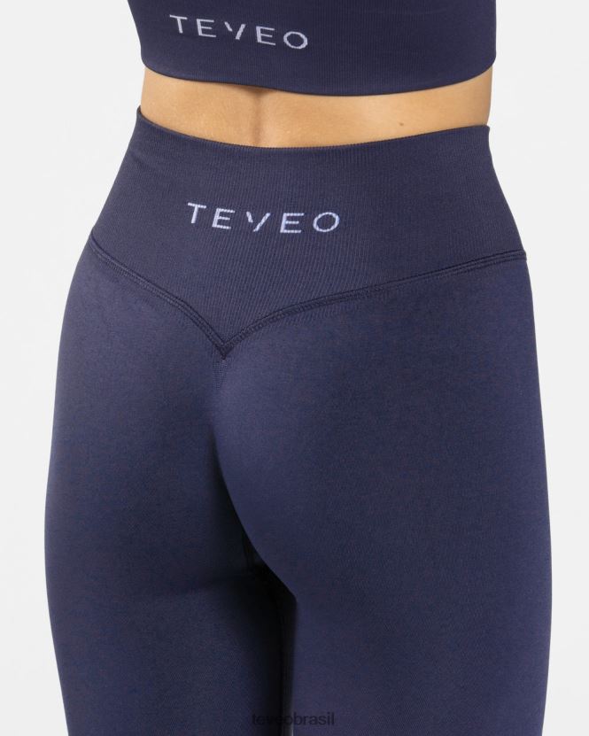 roupas mulheres TEVEO FJ4TZV146 leggings de sensação azul escuro