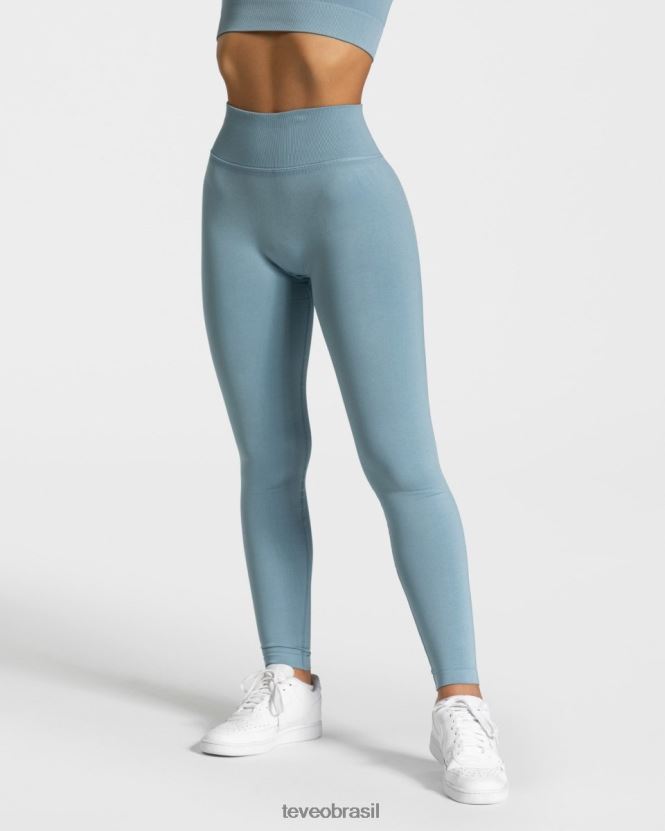 roupas mulheres TEVEO FJ4TZV150 leggings de sensação aço azul