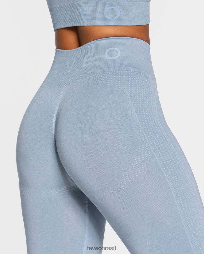roupas mulheres TEVEO FJ4TZV161 legging de foco aço azul