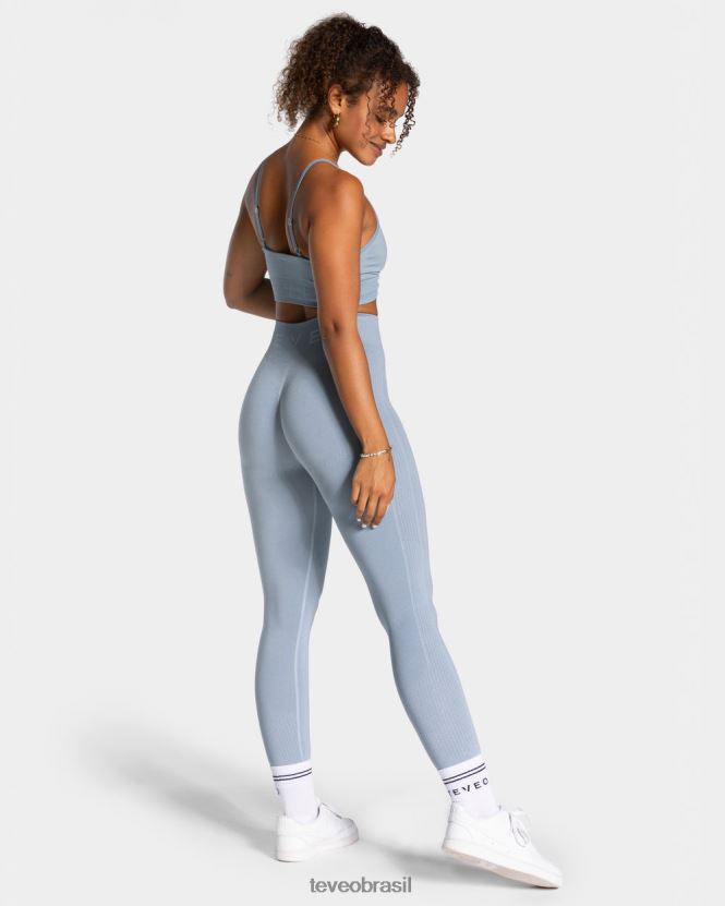 roupas mulheres TEVEO FJ4TZV161 legging de foco aço azul