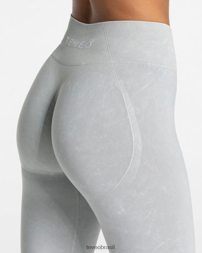roupas mulheres TEVEO FJ4TZV50 leggings scrunch secretas ácidas cinza claro