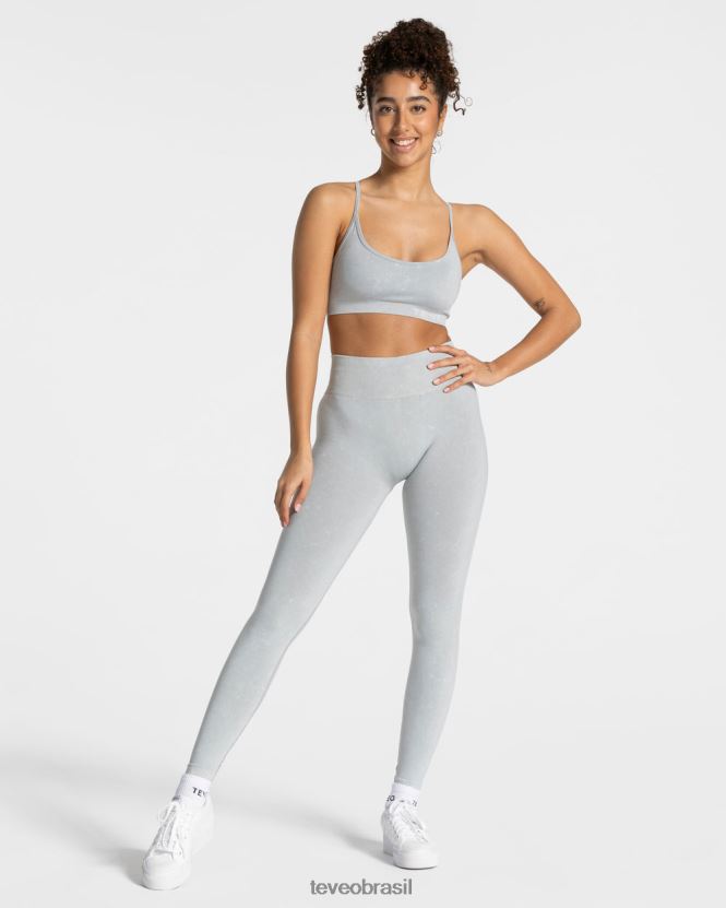 roupas mulheres TEVEO FJ4TZV50 leggings scrunch secretas ácidas cinza claro