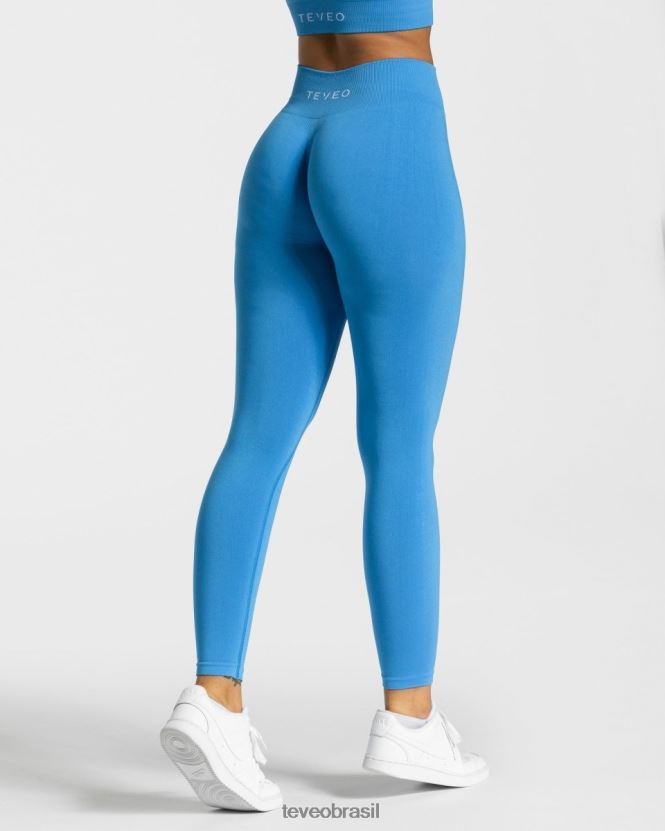 roupas mulheres TEVEO FJ4TZV97 legging atemporal verão azul