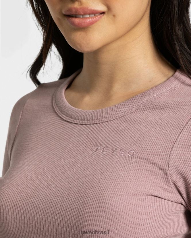 roupas mulheres TEVEO FJ4TZV480 camiseta de salão rosa velho