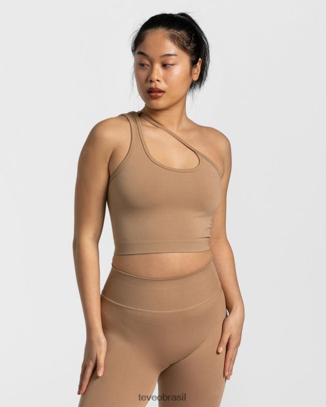 roupas mulheres TEVEO FJ4TZV431 top atrevido de um ombro só bege