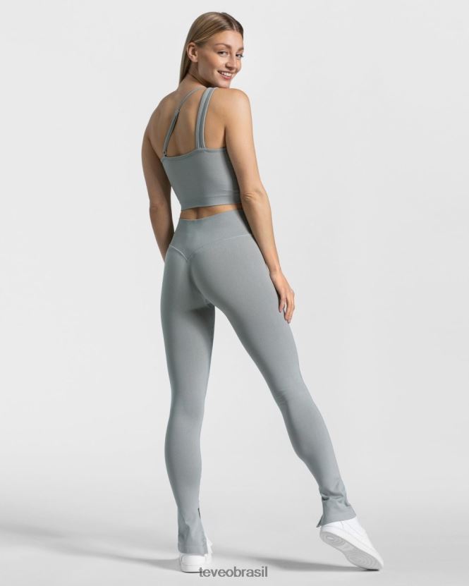 roupas mulheres TEVEO FJ4TZV434 top atrevido de um ombro só aço azul