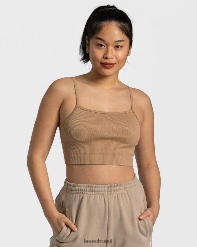 roupas mulheres TEVEO FJ4TZV435 top atrevido bege