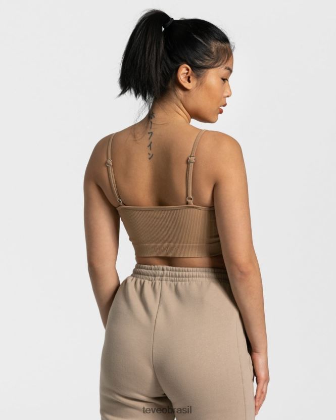 roupas mulheres TEVEO FJ4TZV435 top atrevido bege