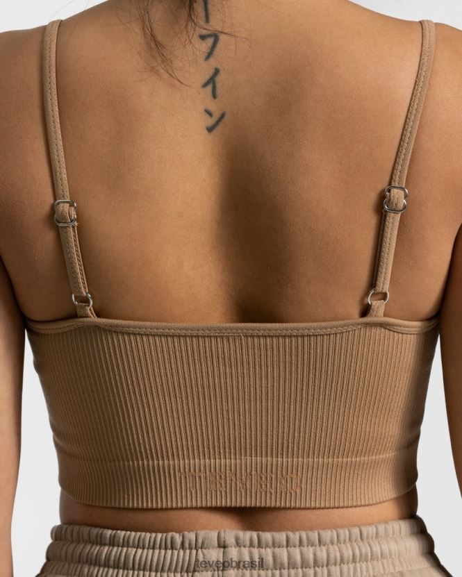 roupas mulheres TEVEO FJ4TZV435 top atrevido bege