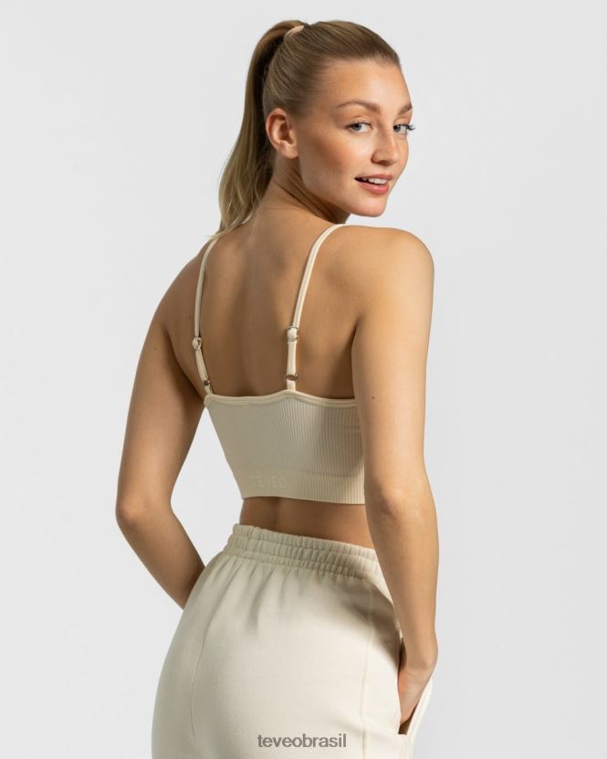 roupas mulheres TEVEO FJ4TZV436 top atrevido marfim