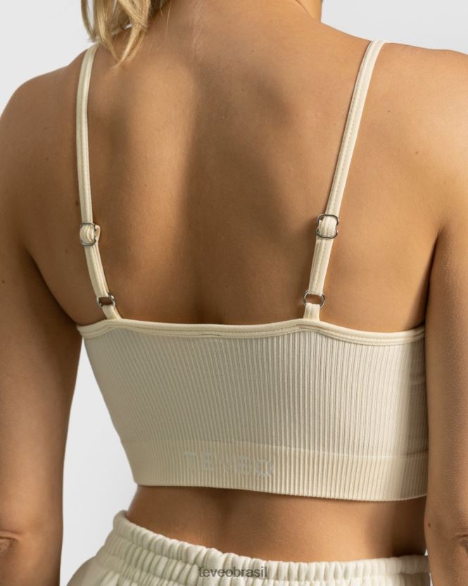 roupas mulheres TEVEO FJ4TZV436 top atrevido marfim