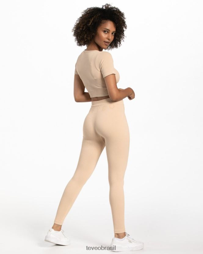 roupas mulheres TEVEO FJ4TZV439 top cropped canelado nu