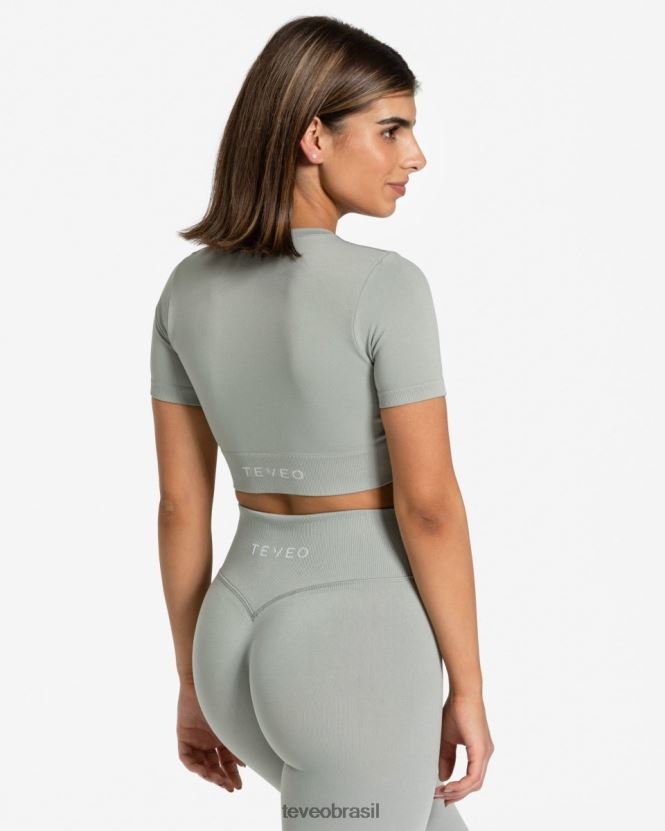 roupas mulheres TEVEO FJ4TZV443 top cropped sensação cinza