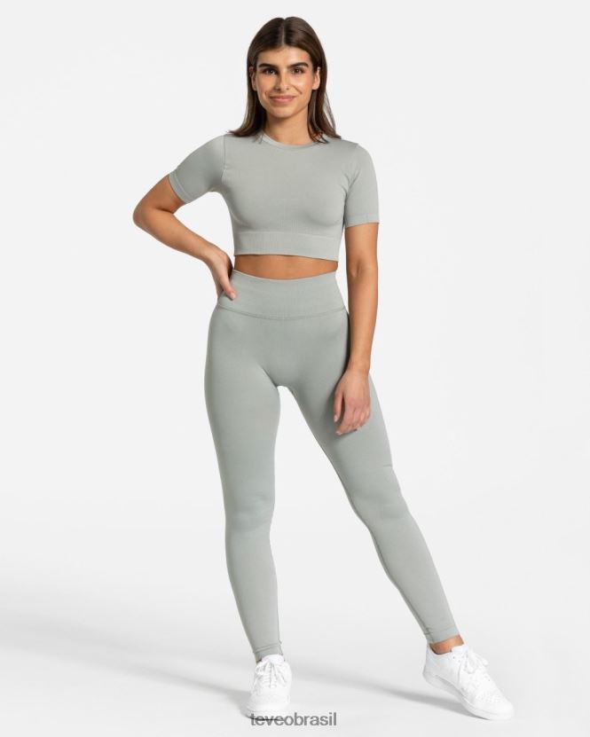 roupas mulheres TEVEO FJ4TZV443 top cropped sensação cinza