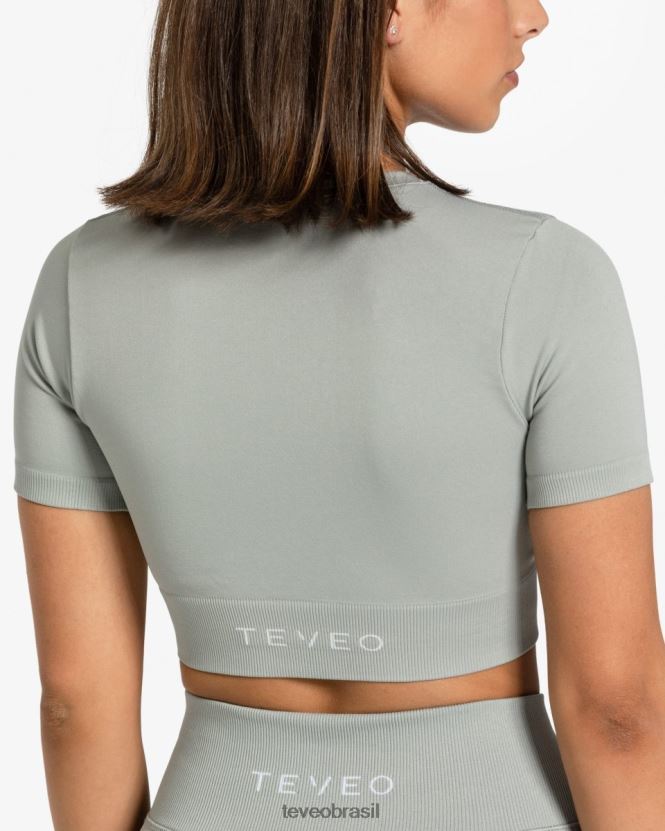roupas mulheres TEVEO FJ4TZV443 top cropped sensação cinza