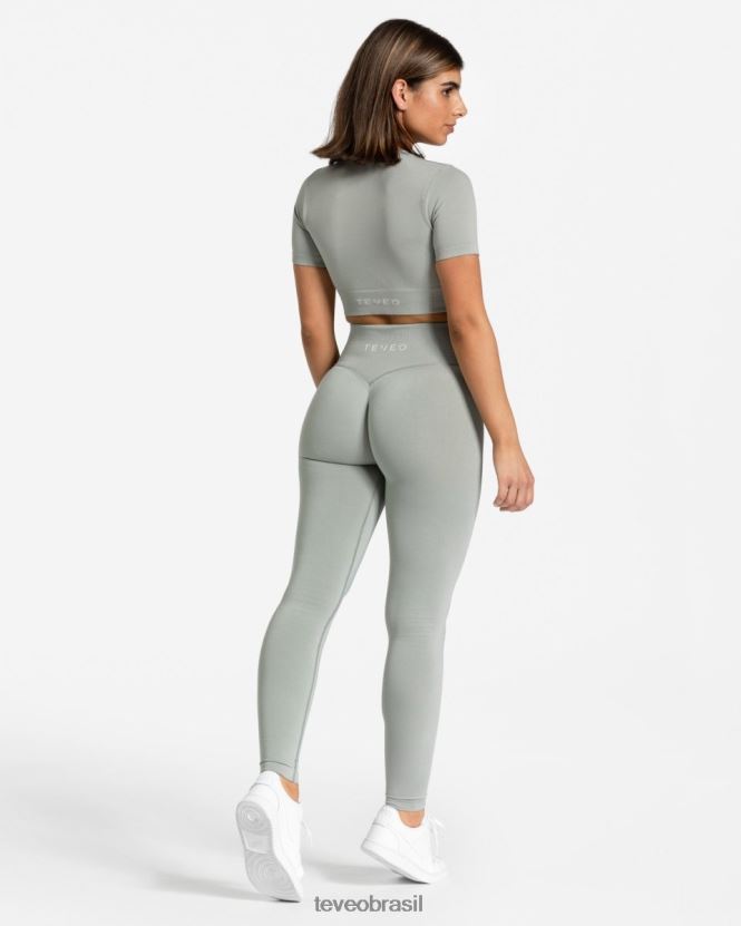 roupas mulheres TEVEO FJ4TZV443 top cropped sensação cinza